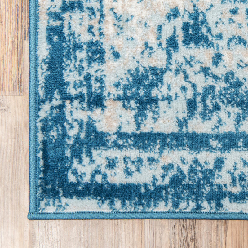 Mistana™ Brandt Oriental Blue Area Rug & Reviews Wayfair